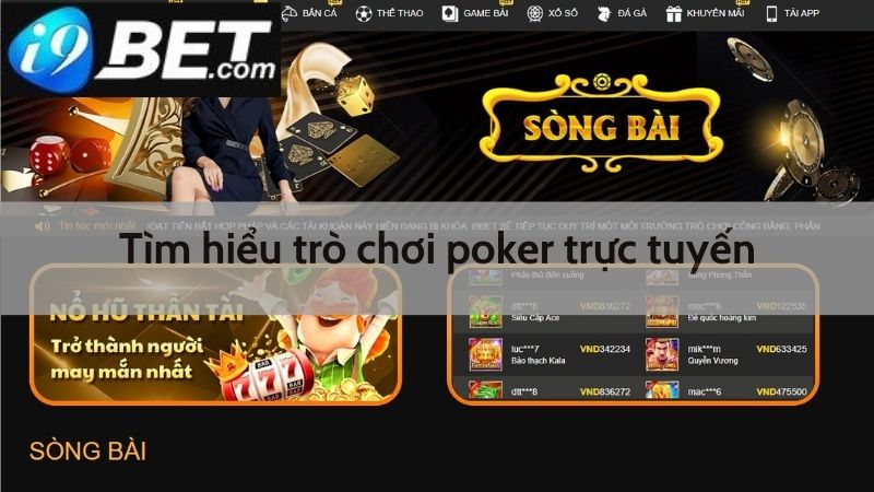 Tìm hiểu trò chơi poker trực tuyến 